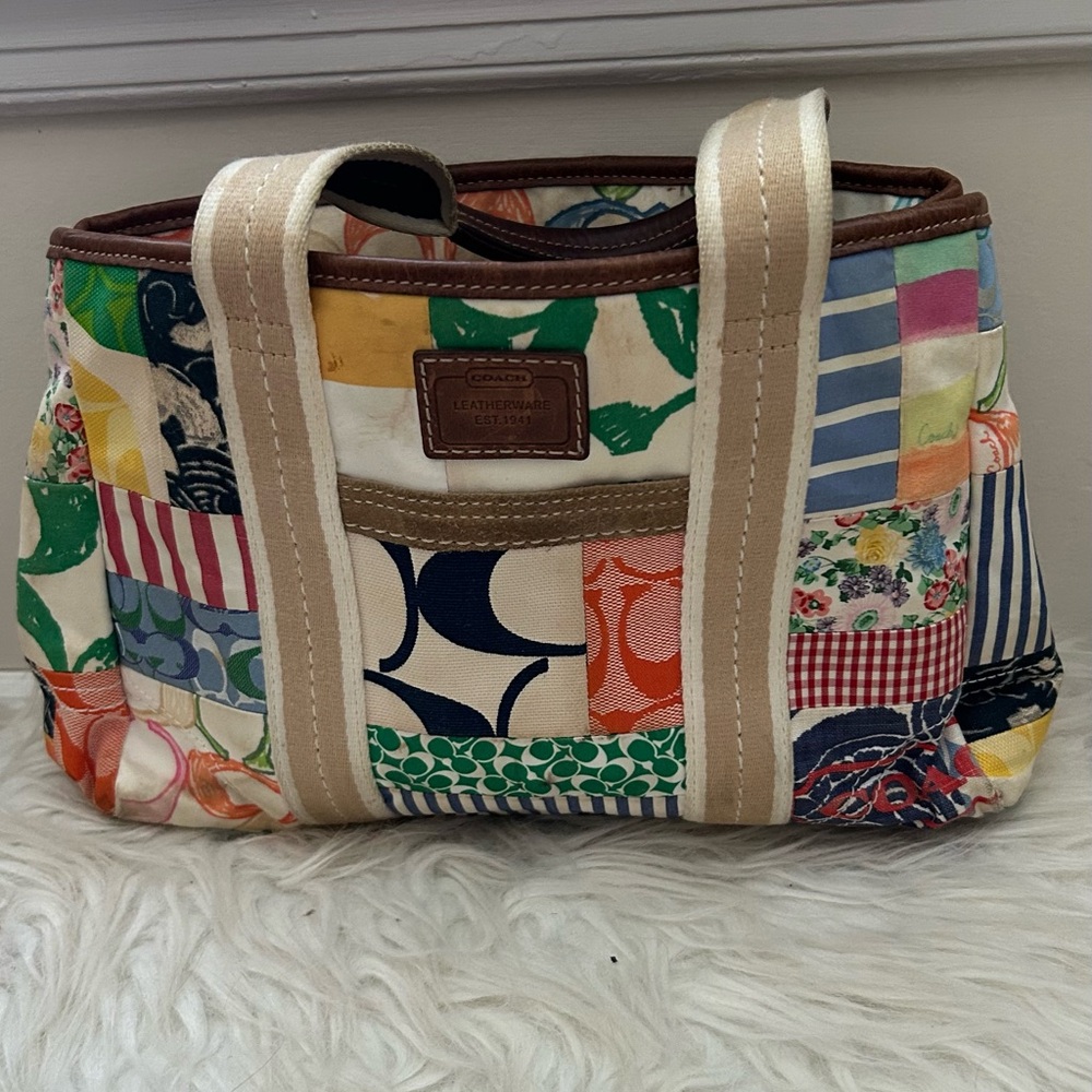 Coach Patchwork Hamptons Bag Great Condition S-P - image 1